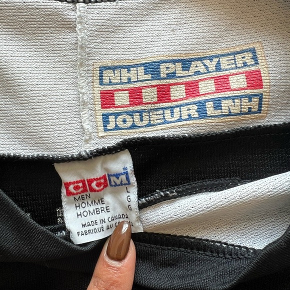 Vintage Mario Lemieux Pittsburgh Penguins CCM Hockey Jersey Size L - Picture 8 of 8